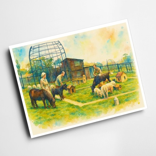 Print chessington zoo - a6,