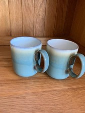 A pair of  Denby Regency Green Tea Mugs used but Excellent condition