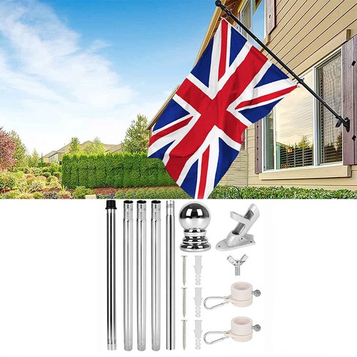 6ft telescopic flagpole flag - flagpole,