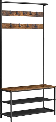Rustic coat rack with - rustic,