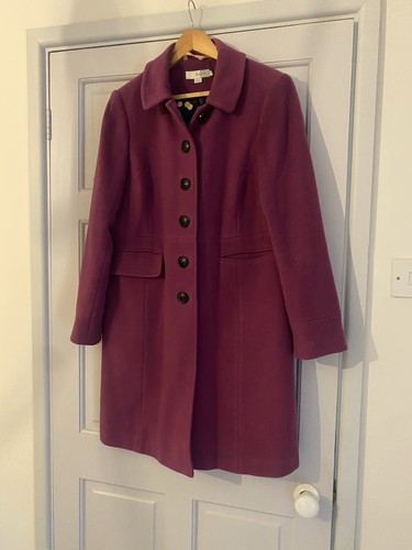 Boden coat dark pink - dark, wool