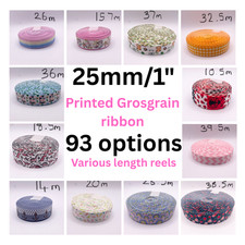1" / 25mm Printed Grosgrain