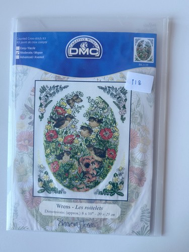 Dmc wrens cross stitch kit - wrens,