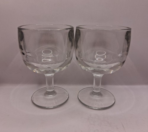 Pair heavy clear - glass, ice