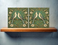 Art Nouveau Birds Ceramic