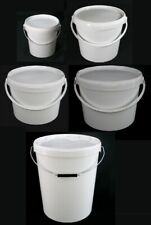 Airtight Food Grade Tamper Lid Plastic Buckets 1 5 10 16 27.5 Litre
