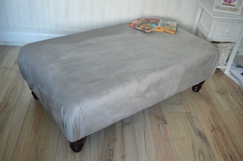 Plain top footstool in - plain,