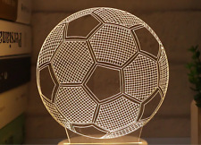 3D LED Football Light Night Warm White Table Lamp Birthday Valentine Present
