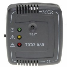 TRIO GAS ALARM BLACK lpg carbon monoxide ether caravan motorhome camper co 12v 
