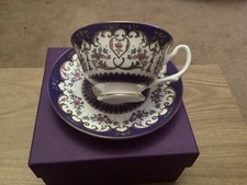 Royal Collection Queen Victoria Cup Saucer New 22 Carat Gold Trim New Item Rare