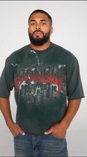 YOUNGLA  (SOLD OUT) - 4181 - DARK NIGHT TEES - TEAL WASH - SIZE MEDIUM