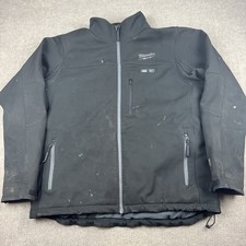 Milwaukee M12 Heated Gear Softshell Jacket Black Large Work Workwear NO BATTERY