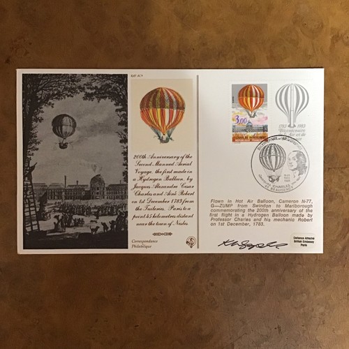 1983 france flown cover - flown,