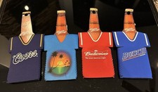 Set of 4 Beer Bottle Holders Koozie Coors Budweiser Busch NEW