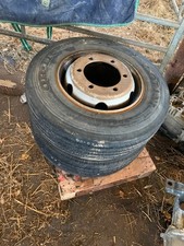 Pair of 235 75 R17.5 wheels &