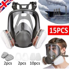 FACE COVER RESPIRATOR MASK FACEPIECE FOR PAINTING WELDING SANDING ASBESTOS MOLD
