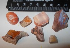 7pc Mexican Fire Opal Lapidary