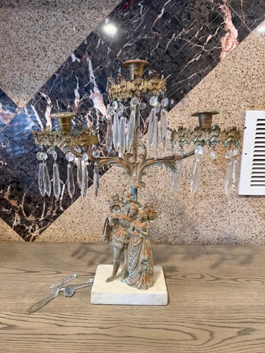 Vtg arm brass - brass, candelabra