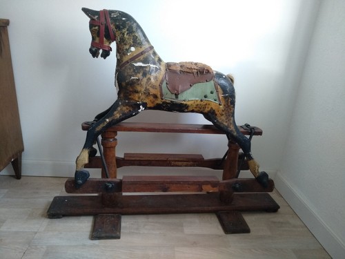 Antique rocking horse england - horse,