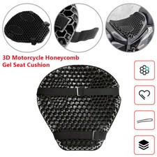 Motorcycle Honeycomb Gel Seat Comfort Cushion Pillow Pad Relief Pressure Cover