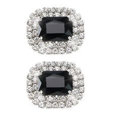 2x Crystal Shoe Clips