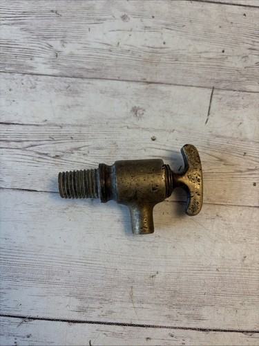 Vintage brass drain tap - vintage,