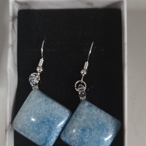 Blue square stone - square,