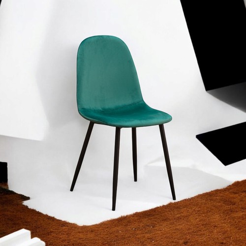 Green fabric dining - fabric, chair