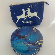 Empty Vaseline Wash/makeup Bag And Tin