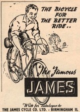 Vintage James Cycle Advert -