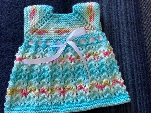 Hand knitted dolls clothes - dolls,