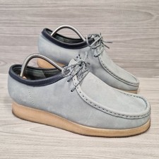 Clarks Originals Wallabees Sage Nubuck Leather Shoes Mens 8 UK Oasis Manchester