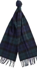 Barbour Tartan Lambswool Scarf -95% Wool, 5% cashmare Classic Tartan Pattern
