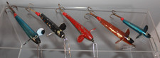 5 VINTAGE FISHING LURES / DEVON MINNOWS ALL METAL WITH MOUNTS