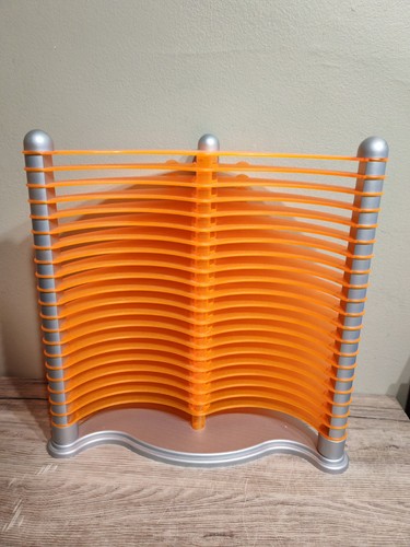 Orange disc storage rack - orange, cd