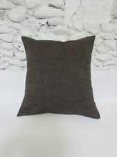 Cushion Cover, Mid Brown, Pin Stripe, Wool Blend, Linton Tweed, Mousy Brown. 