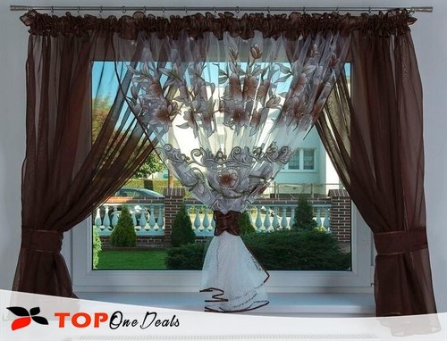 Amazing brown voile - brown,