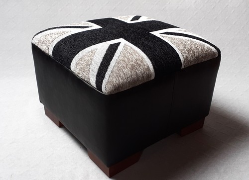 Footstool union jack - /,