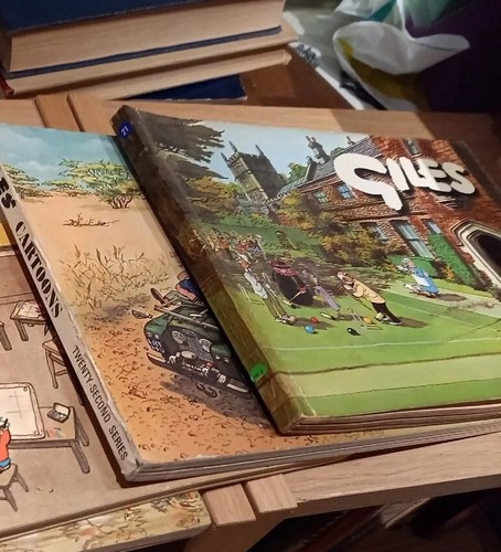 Giles cartoon books - books, vintage