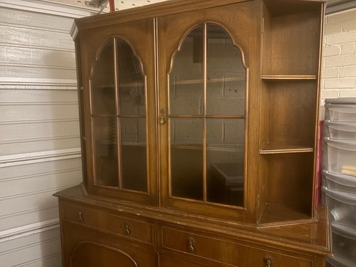 Vintage walnut cabinet - walnut,