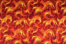 Flame Print Cotton Quilting