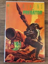 Aliens Vs Predator #1 First Print 1990 Dark Horse Comics Sent In A CB Mailer