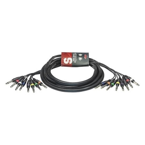 Stagg multicore 8xjack jack - 3m, 8xjack-jack
