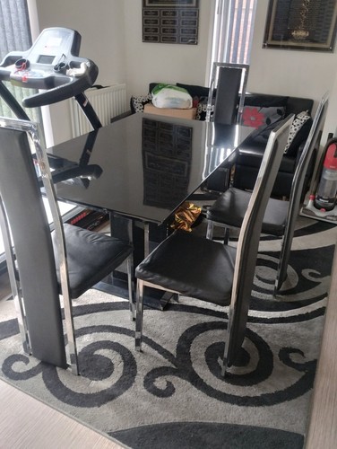 Table and four chairs set - chairs,