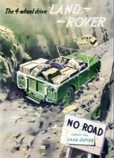 LAND ROVER 1949-1954 SERIES-I '80' RETRO POSTER PRINT CLASSIC ADVERT A3