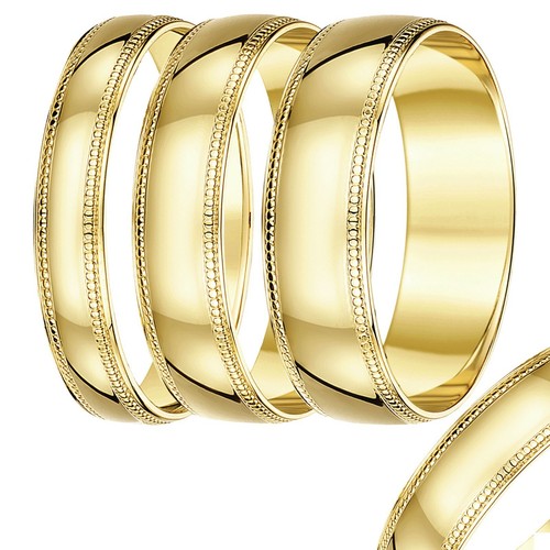 3mm 8mm 9ct yellow - yellow, heavy