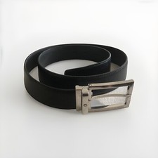 MONTBLANC Black Leather Belt