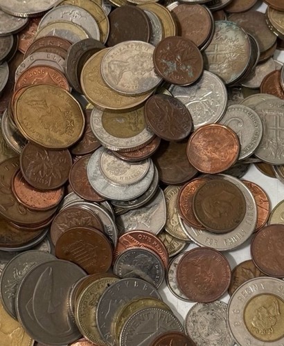 World coins mixed - world, countries