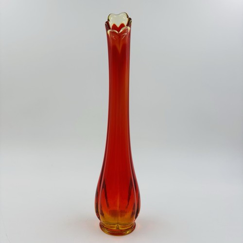 Vtg swung vase - vase, red