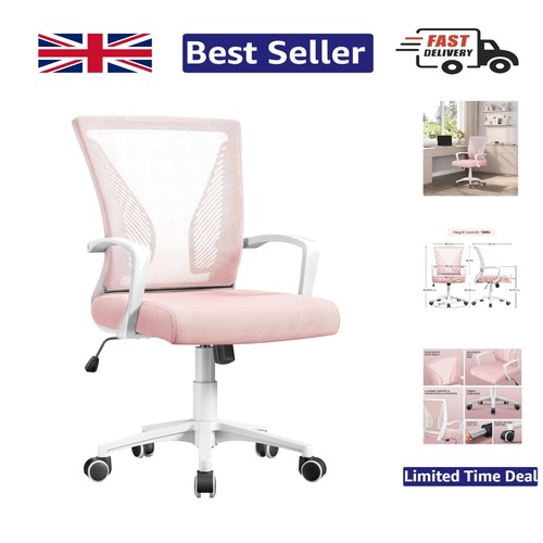 Elegant pink swivel office - swivel,